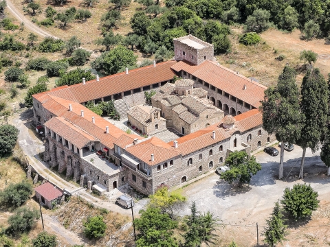 Αεροφωτογραφία Μοναστηριού (Λακωνία)
